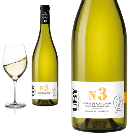 2023 Uby N 3 Colombard - Sauvignon von Domaine dUby - Weiwein