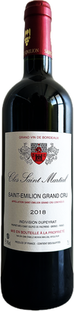 2018 Saint Emilion Grand Cru CLOS SAINT MARTIAL- Rotwein